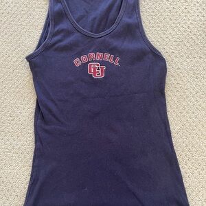 Cornell University Logo Navy Tank Top
